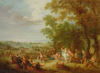 Fête champêtre, 1728